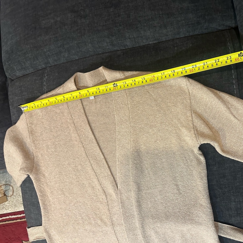 LOFT Women's Tan Belted Cardigan Size Small in excellent condition - Picture 12 of 15